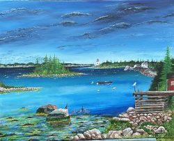 16 x 20 Stretched Canvas. 2025 - Indian Harbour
Inspiration: My Photo Indian Harbour, Low Tide